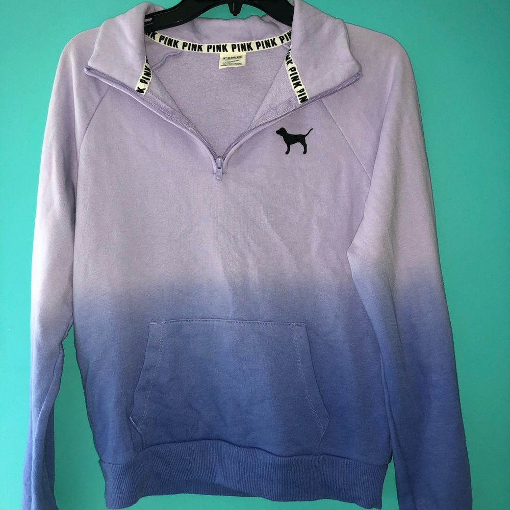 PINK Quarter-zip Sweater